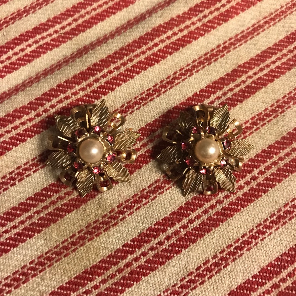Vintage (lot of 4)Costume Earrings - Picture 2 of 8